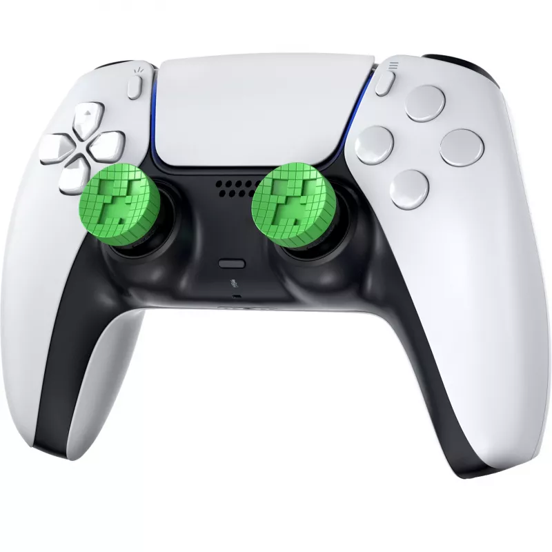 SteelSeries KontrolFreek Minecraft Performance Thumbsticks Creeper Edition (vihreä/musta, 2 kpl, PlayStation 5/4 -ohjaimeen)