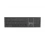 NATEC Dolphin langaton Bluetooth + 2,4GHz näppäimistö CZ/SK-asettelu, X-Scissors, alumiininen ohut