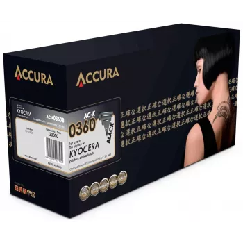 Accura Kyocera -värikasetti (TK-360) -korvike - musta, suuri sivumäärä, 20 000 sivua