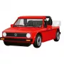 COBI 24660 Volkswagen Golf Cabriolet (1979-1993) rakennussarja, 1:35, punainen