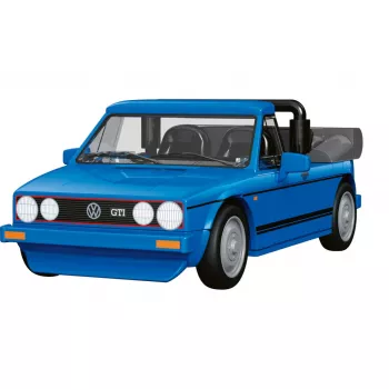 COBI 24661 Volkswagen Golf GTI British Version Cabriolet (1984) rakennussarja, 1:35, sininen
