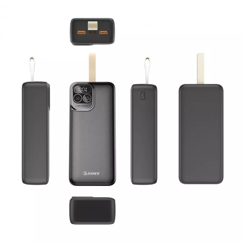 Hawk HW-PB30000 varavirtalähde 30000 mAh musta
