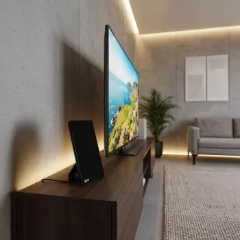 VAYOX VA0091 sisä-DVB-T/T2-antenni vahvistimella, musta