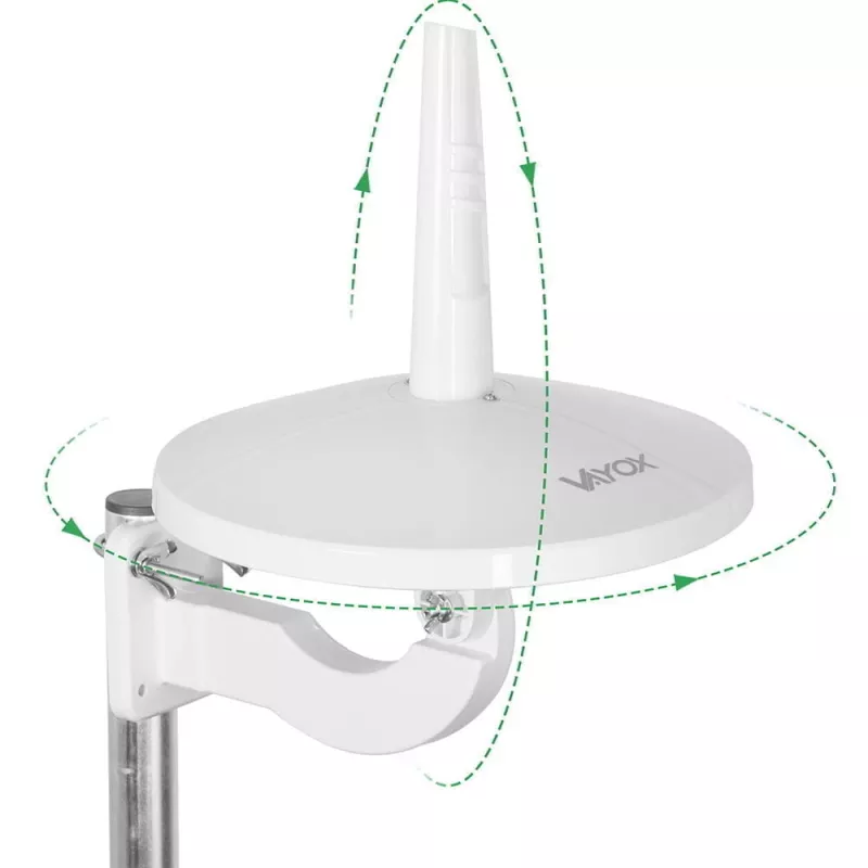 VAYOX VA0066 DVB-T/T2 Digital720 Combo ympärisuuntaava antenni valkoinen