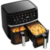 Kernau KSAF 1017 EB Duo 10,2 L musta air fryer, kahdella korilla