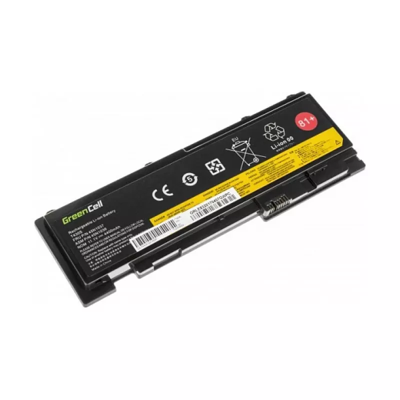 Green Cell kannettavan akku Lenovo ThinkPad T430s/T430si 11,1V 3400mAh Li-Ion musta