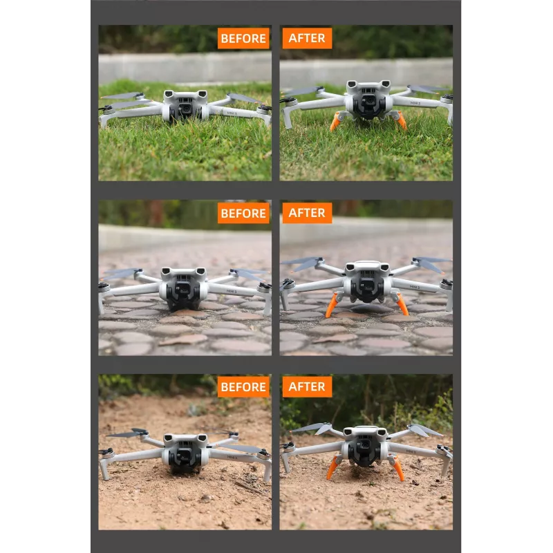 SUNNYLIFE laskutelineen jatke DJI Mini 3 / Mini 3 Pro -droonille - harmaa (MM3-LG551-GY)