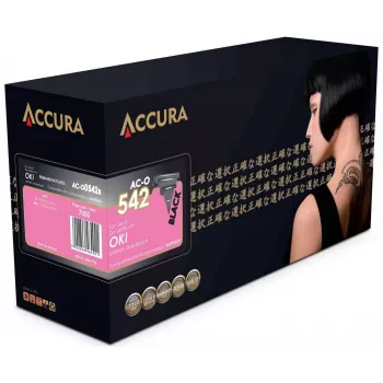 Accura värikasetti musta yhteensopiva OKI 46490608