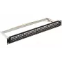 DELTA ENERGY SYSTEMS (SWITZERLAND) AG patch-paneeli Keystone PP-24/RJ-FX/6AC2 - 24 porttia Cat.6A FTP 1U musta