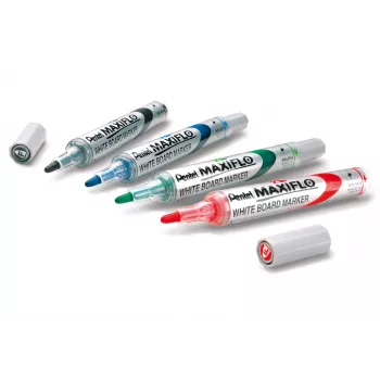 Pentel Maxiflo Flex-Feel valkotaulutussisarja, sekavärit, 2,0 - 5,0 mm, 4 kpl