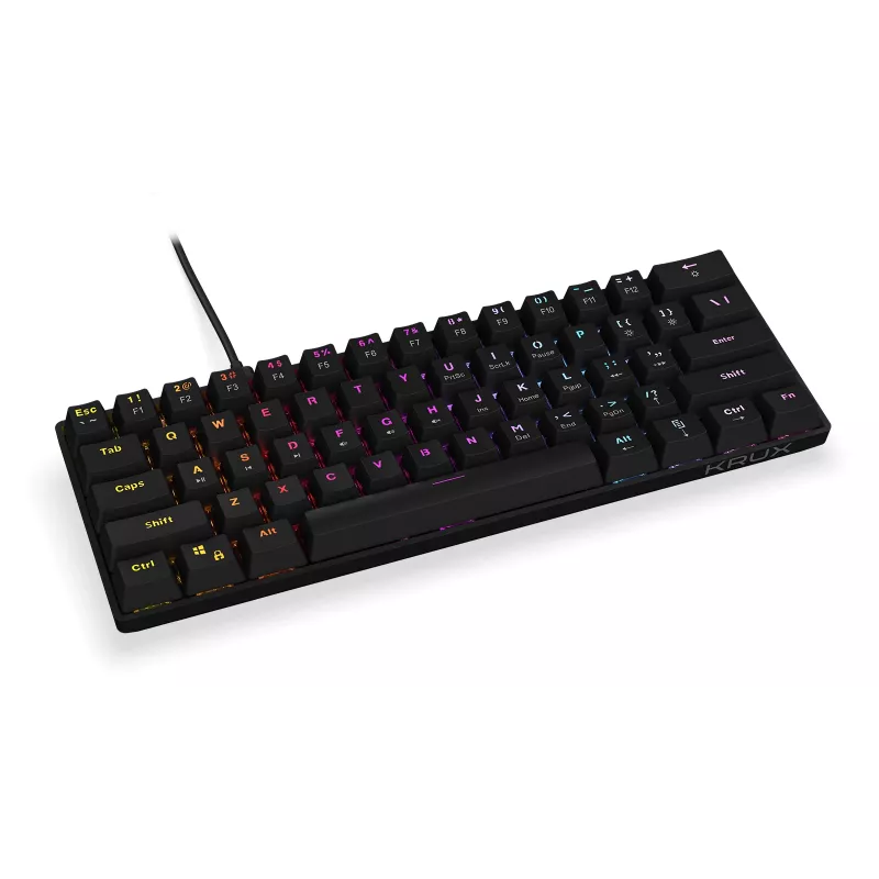 KRUX Qara 60% mekaaninen pelinäppäimistö, Outemu Red, musta, KRX0137