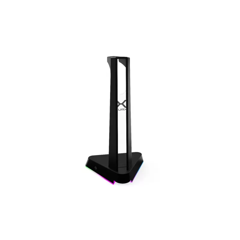 KRUX Rivt kuuloketeline RGB-valaistuksella, musta (KRXG003)