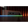 KRUX Rivt kuuloketeline RGB-valaistuksella, musta (KRXG003)