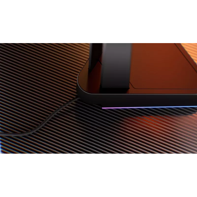 KRUX Rivt kuuloketeline RGB-valaistuksella, musta (KRXG003)