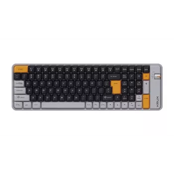 KRUX Zyro 96% mekaaninen näppäimistö Gateron Yellow PRO RGB Tri-Mode musta