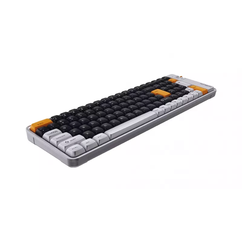KRUX Zyro 96% mekaaninen näppäimistö Gateron Yellow PRO RGB Tri-Mode musta