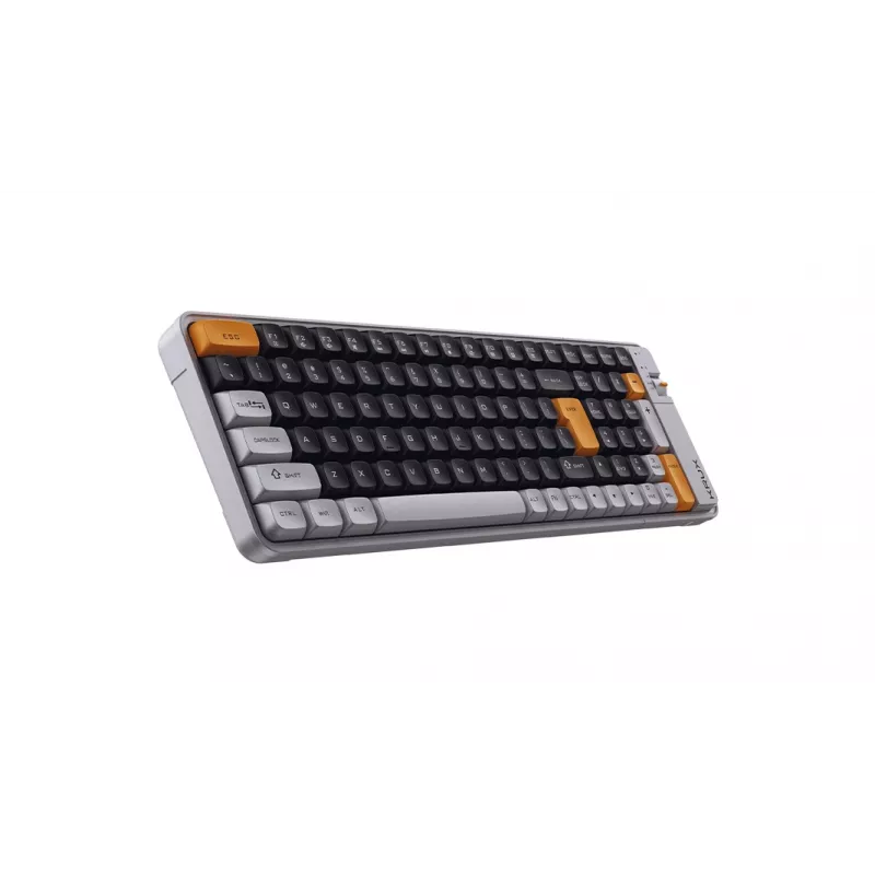 KRUX Zyro 96% mekaaninen näppäimistö Gateron Yellow PRO RGB Tri-Mode musta