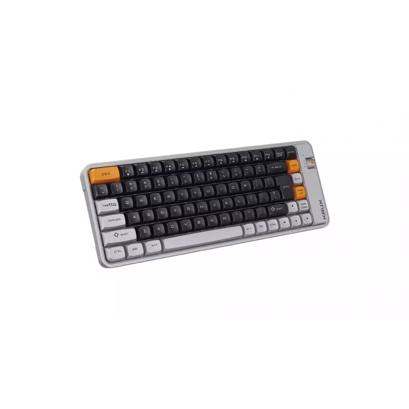 KRUX Zyro 75% mekaaninen näppäimistö Gateron Yellow Pro RGB musta