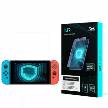 3MK 1UP pelinäytönsuojakalvo Nintendo Switchille (3 kpl:n pakkaus) - joustava polymeerikalvo, itsestään korjautuva, kristallinkirkas