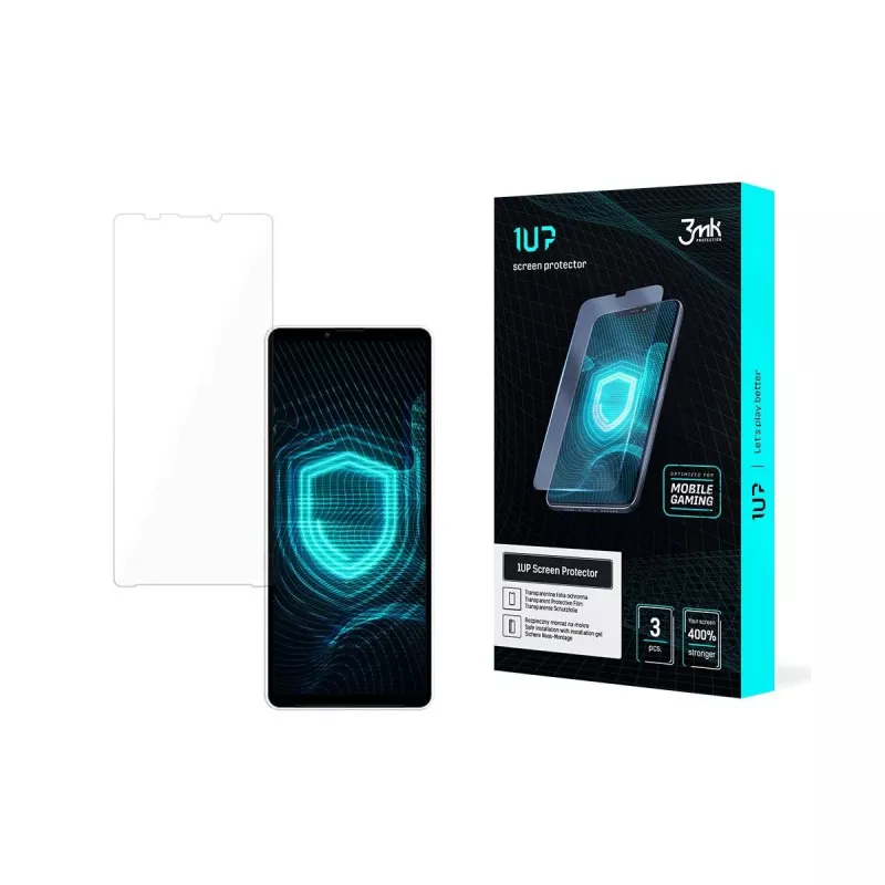 3MK 1UP Gaming -näytönsuojakalvo Sony Xperia 10 V:lle (3 kpl:n pakkaus)