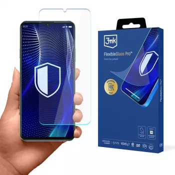 3MK PROTECTION FlexibleGlass Pro näytönsuojakalvo Huawei Nova Y72 - hybridilasi, 7H kovuus, 0,3 mm, oleofobinen pinnoite, 2,5D pyöristetyt reunat, koteloyhteensopiva, itsestään korjautuva