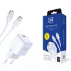 3MK Hyper Charger PD 25W + 1x USB-C–USB-C-kaapeli