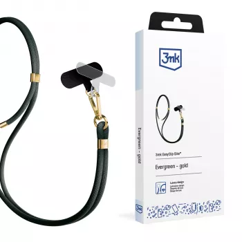3mk EasyClip Elite puhelimen kaulanauha, Evergreen Gold