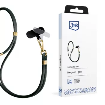 3mk EasyClip Elite puhelimen kaulanauha, Evergreen Gold