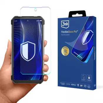 3MK PROTECTION FlexibleGlass Pro näytönsuojakalvo Unihertz Shark 5G - hybridilasi, 7H kovuus, 0,3 mm, läpinäkyvä