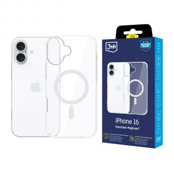 3MK EverClear MagCase takakansi Apple iPhone 16 - kristallinkirkas