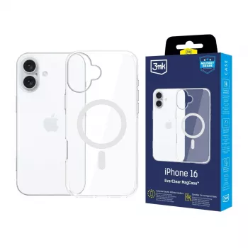 3MK EverClear MagCase takakansi Apple iPhone 16 - kristallinkirkas
