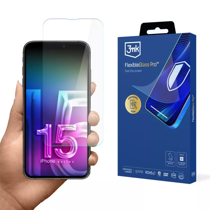 3MK FlexibleGlass Pro näytönsuojakalvo Apple iPhone 15 Pro