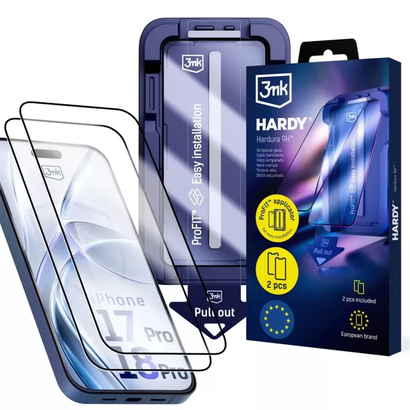 3MK PROTECTION Apple iPhone 17 Pro - 3mk Hardy Hardura 9H näytönsuojakalvo