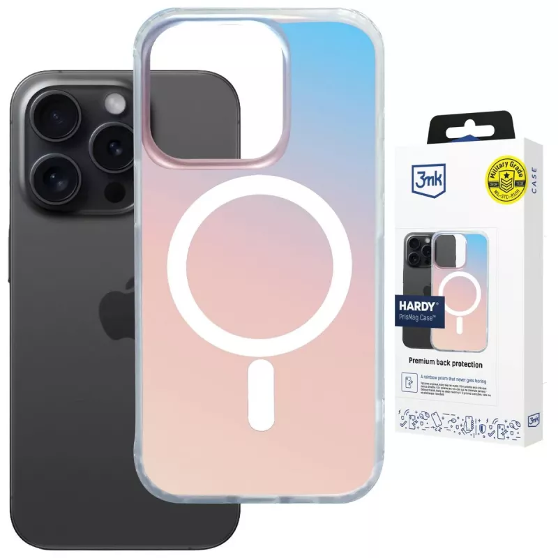 3MK PROTECTION Apple iPhone 15 Pro Max - 3mk Hardy PrisMag kotelo musta