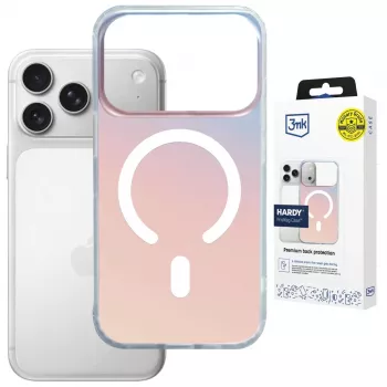 3MK PROTECTION Apple iPhone 17 Pro - 3mk Hardy PrisMag Case kotelo, läpinäkyvä