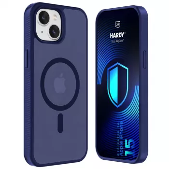 3MK PROTECTION Apple iPhone 15 - 3mk Hardy Hazy MagCase kotelo, sininen