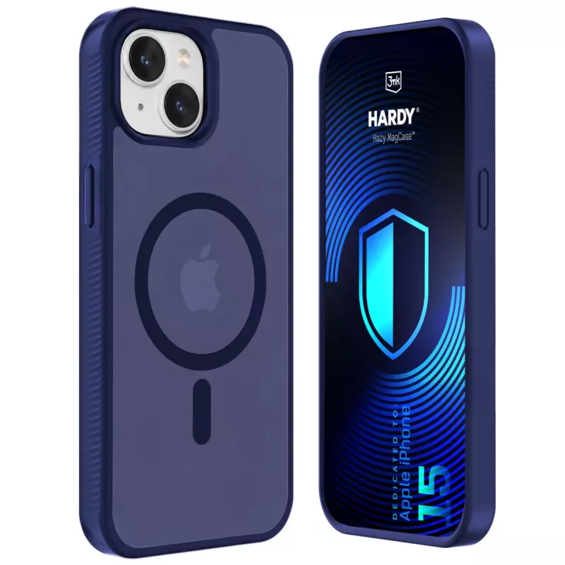 3MK PROTECTION Apple iPhone 15 - 3mk Hardy Hazy MagCase kotelo, sininen