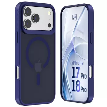 3MK PROTECTION Apple iPhone 17 Pro Max Hardy Hazy MagCase kotelo, sininen