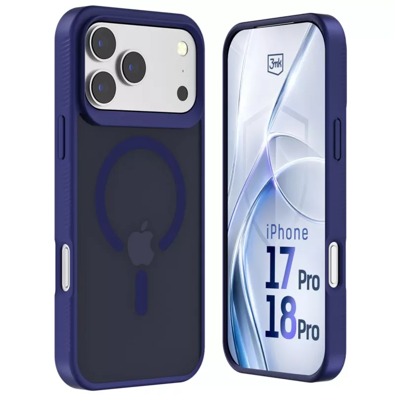 3MK PROTECTION Apple iPhone 17 Pro Max Hardy Hazy MagCase kotelo, sininen