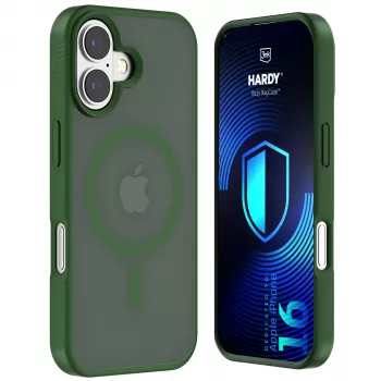 3MK PROTECTION Apple iPhone 16 - 3mk Hardy Hazy MagCase kotelo, vihreä