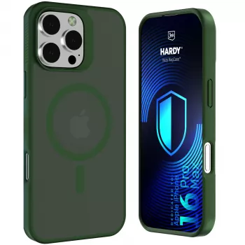 3MK PROTECTION Apple iPhone 16 Pro Max Hardy Hazy MagCase kotelo, vihreä