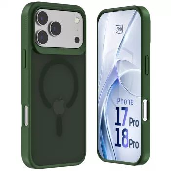 3MK PROTECTION Apple iPhone 17 Pro - 3mk Hardy Hazy MagCase kotelo, vihreä