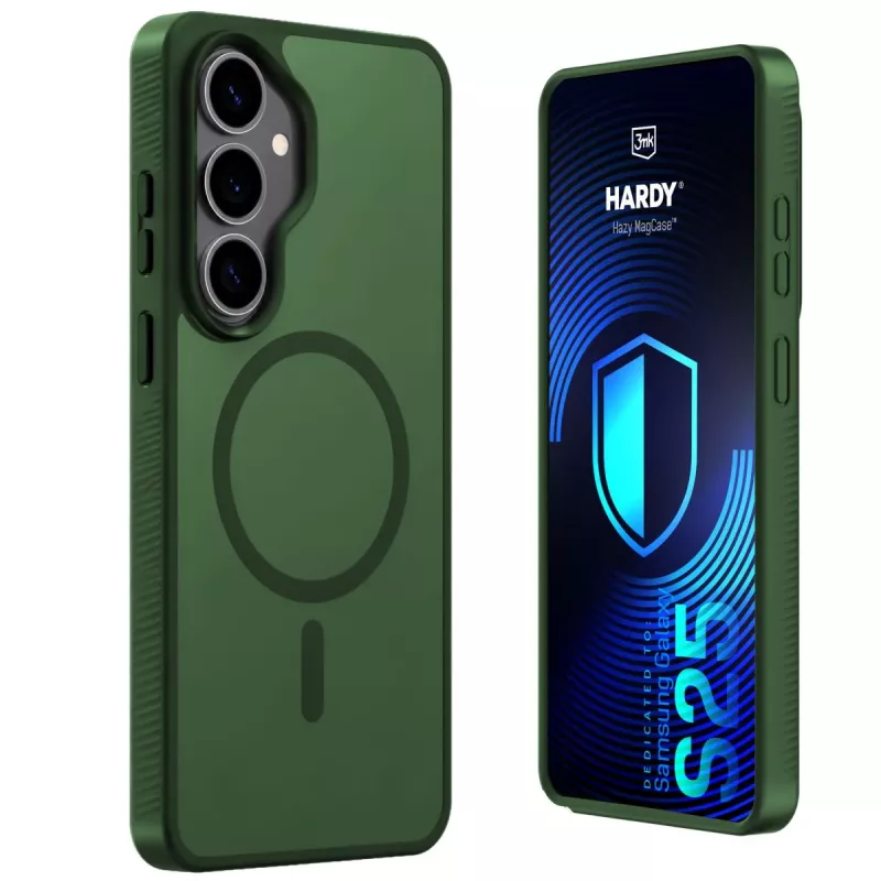 3MK PROTECTION Samsung Galaxy S25 - 3mk Hardy Hazy MagCase kotelo, vihreä