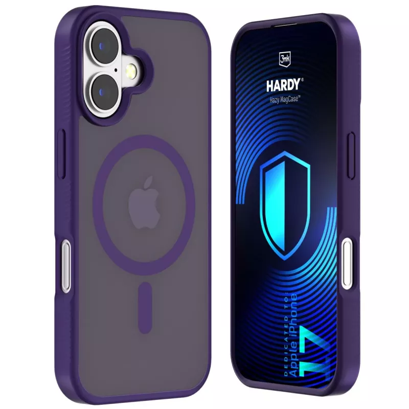 3MK Hardy Hazy MagCase laitteelle Apple iPhone 17, violetti