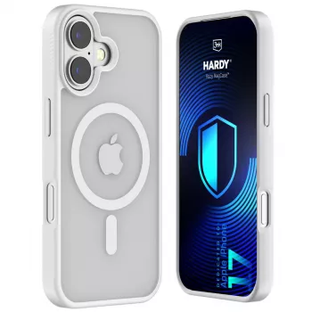 3MK PROTECTION Apple iPhone 17 - 3mk Hardy Hazy MagCase kotelo, valkoinen