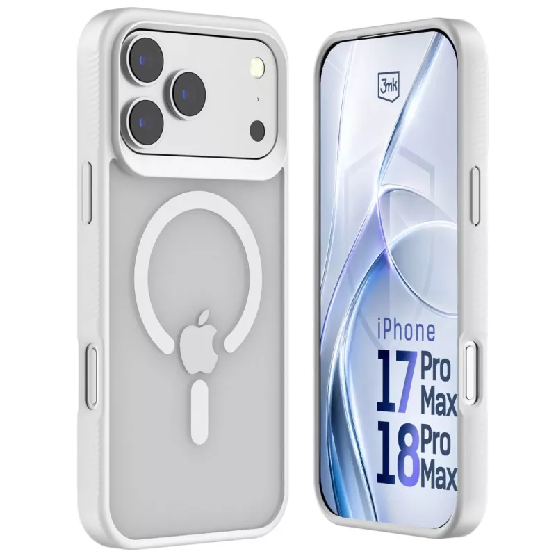 3MK PROTECTION Apple iPhone 17 Pro Max - 3mk Hardy Hazy MagCase kotelo, valkoinen