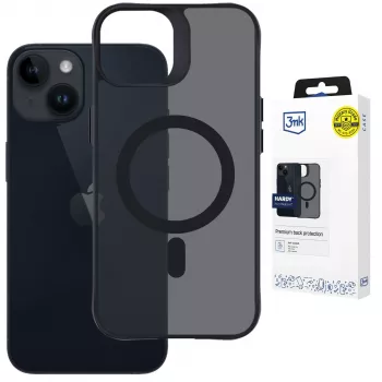 3MK PROTECTION Apple iPhone 13/14 Hardy Hazy MagCase kotelo, musta