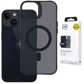 3MK PROTECTION Apple iPhone 13/14 Hardy Hazy MagCase kotelo, musta