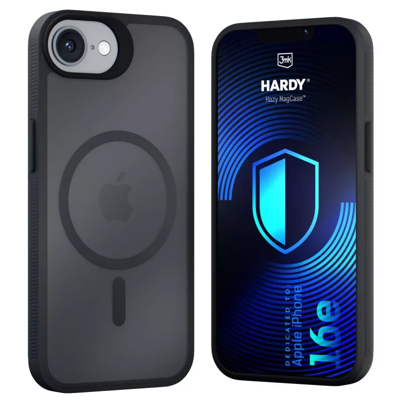 3MK PROTECTION Apple iPhone 16E/ iPhone 17E - 3mk Hardy Hazy MagCase musta