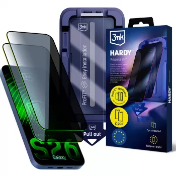 3MK PROTECTION Samsung Galaxy S26 - 3mk Hardy Privzone 9H tietosuoja näytönsuojakalvo